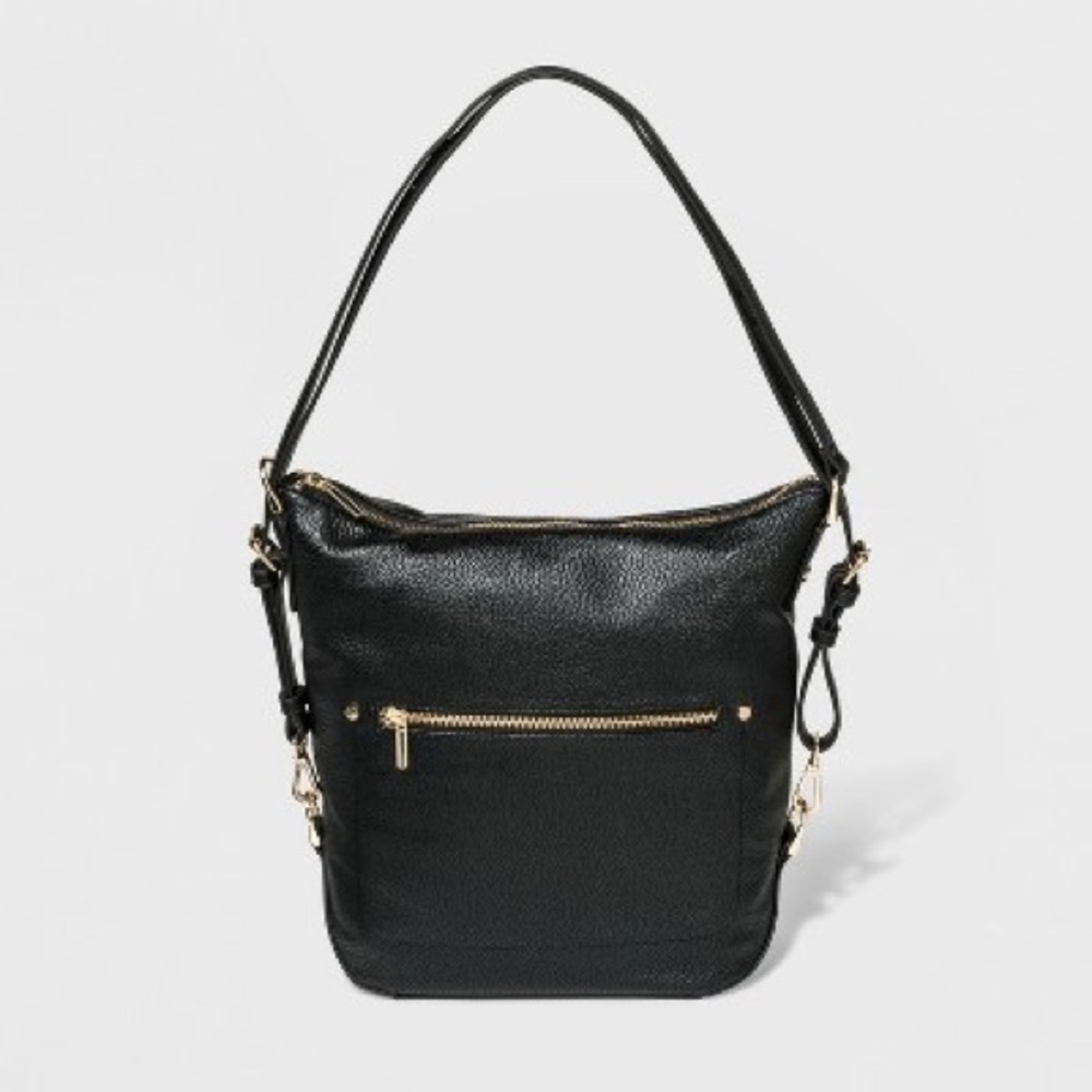 Target A New Day Black Convertible Backpack Handbag